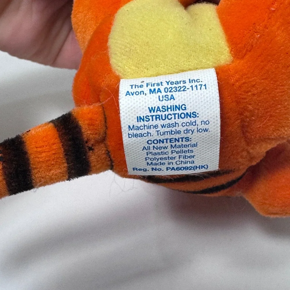 The First Years Tigger Winnie the Pooh Play Pals Plush Rattle Baby Toy 5